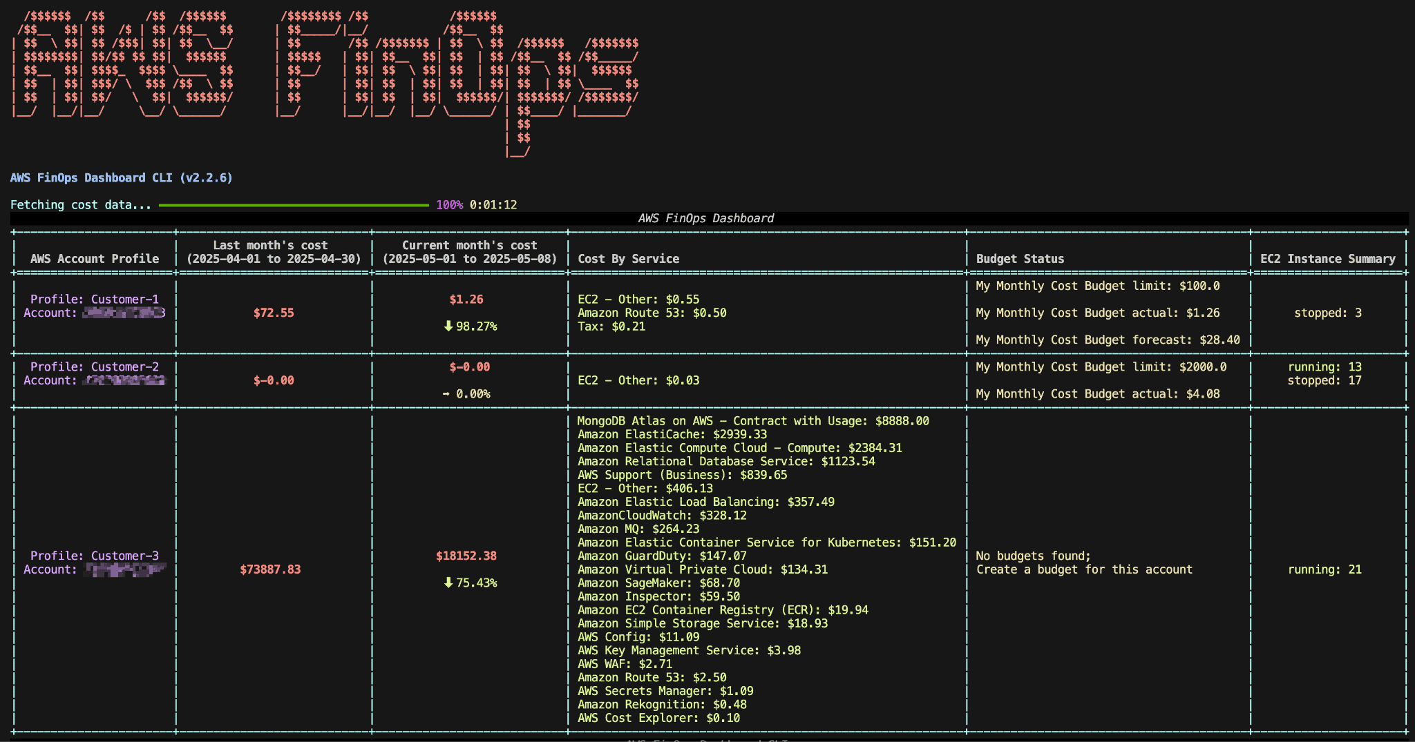 AWS FinOps Dashboard 5