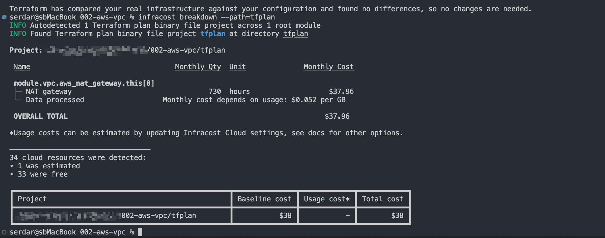 Infracost ile Cloud Maliyet Analizi 6
