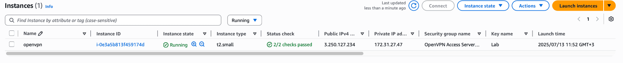 AWS üzerine OpenVpn Kurulumu 10