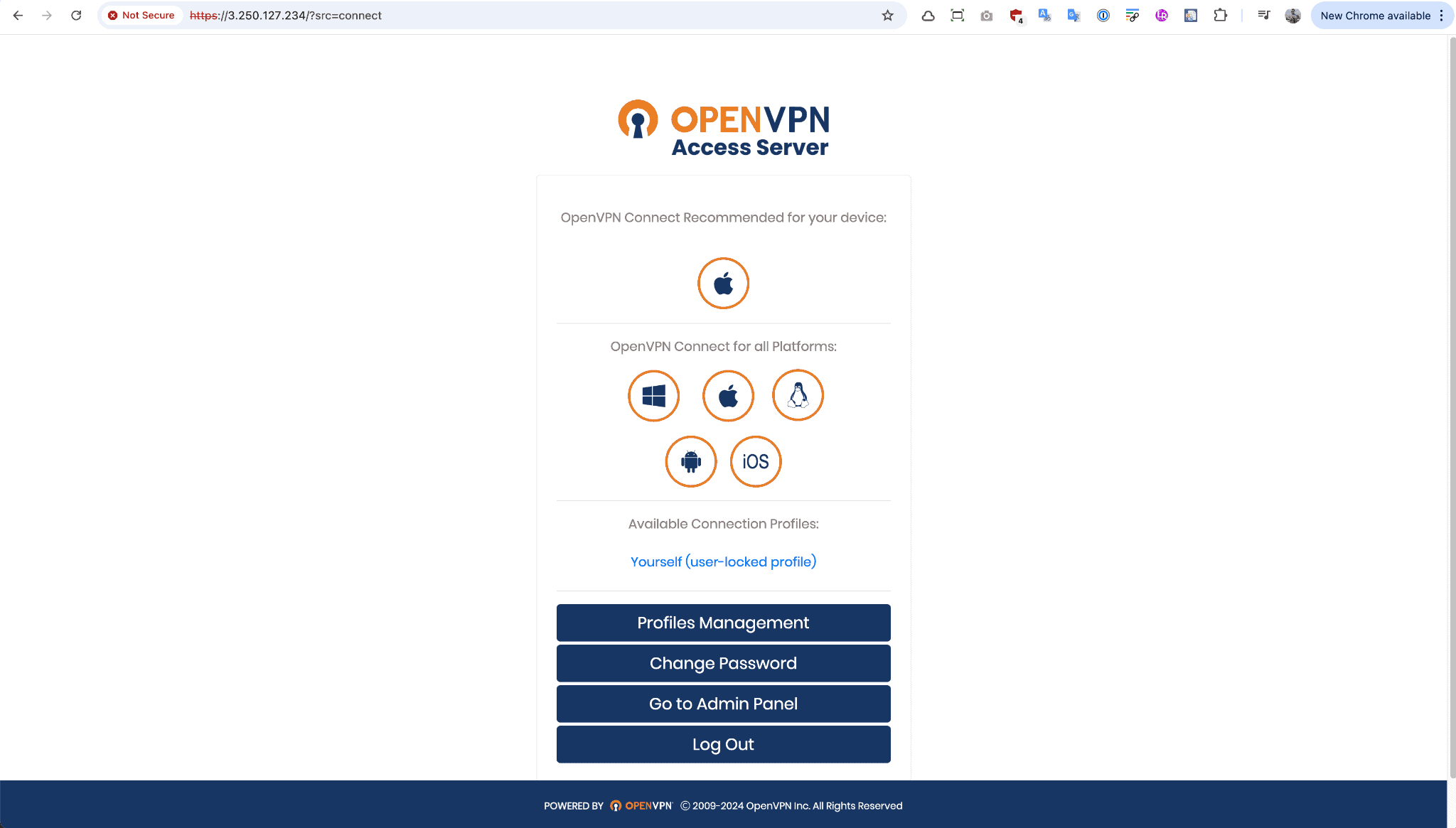 AWS üzerine OpenVpn Kurulumu 26